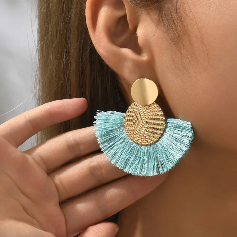 MoonFringe Earrings