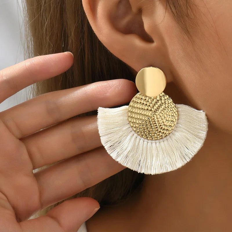 MoonFringe Earrings