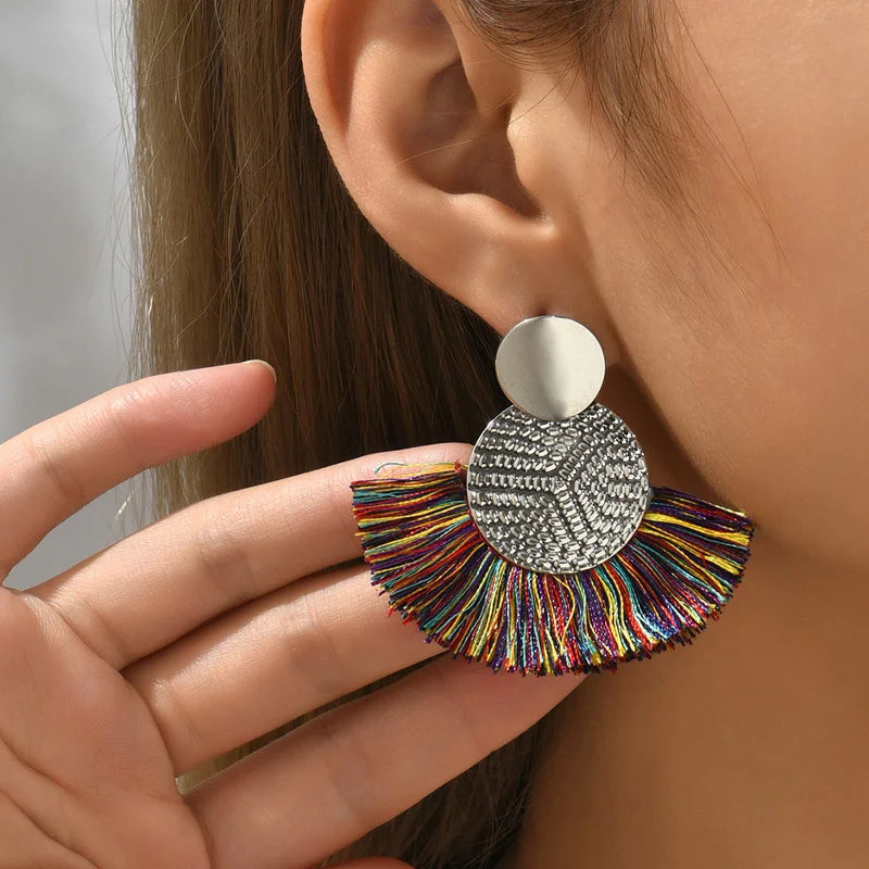 MoonFringe Earrings