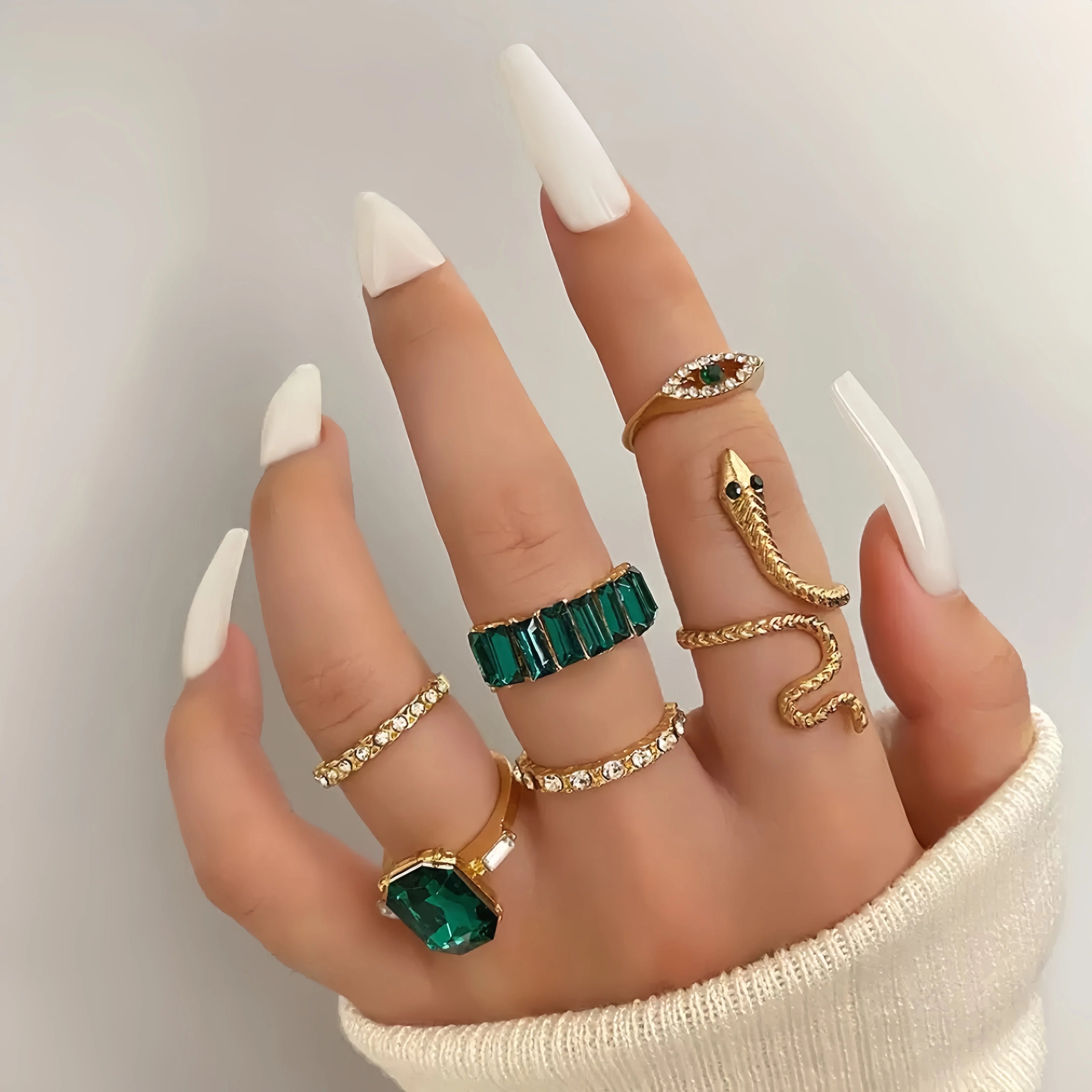 AuraSnake Ring Set